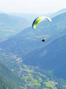 Biplace au dessus de Luchon